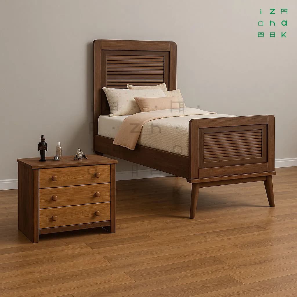 تخت و دراور گردویی آرشین