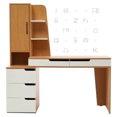 میز تحریر کتابخانه دار کشو دار مدرن ام دی اف مدل آنوشا