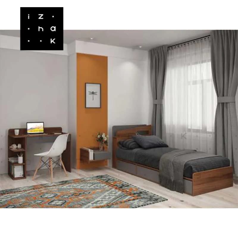 سرویس خواب یکنفره کشو دار مدل متین