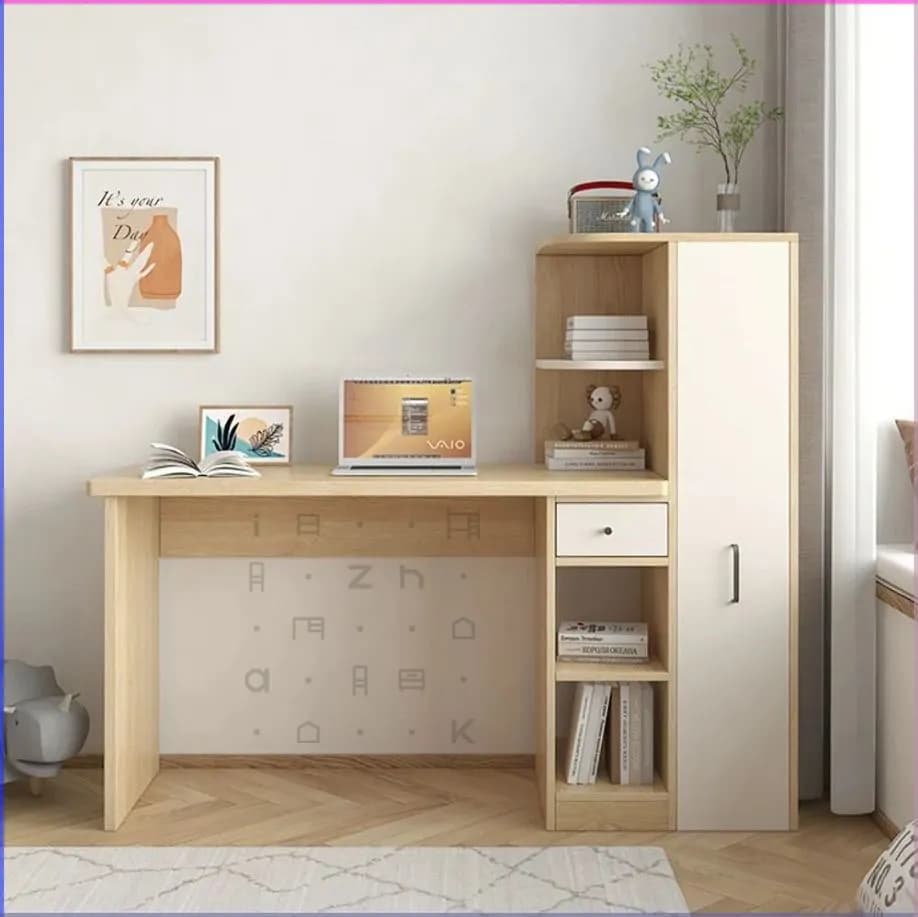 میز تحریر مدرن کتابخانه دار ام دی اف مدل اورنگ