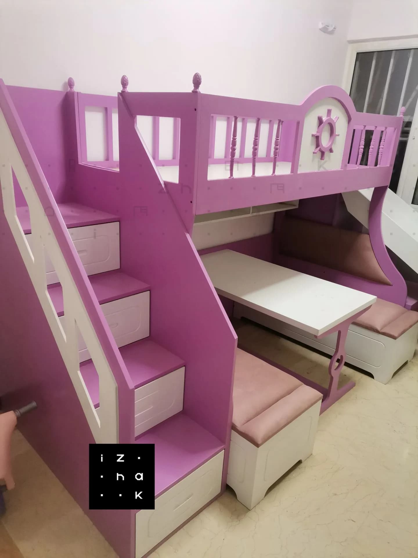 تخت خواب سرسره دار مدل آمیسا