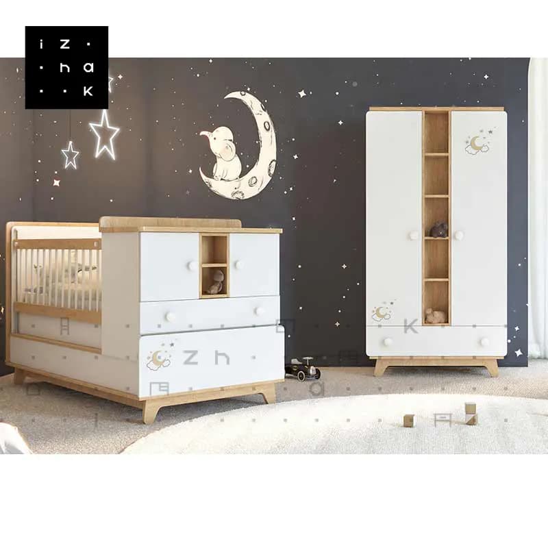 سرویس خواب سیسمونی نوزاد و کودک مدل استار