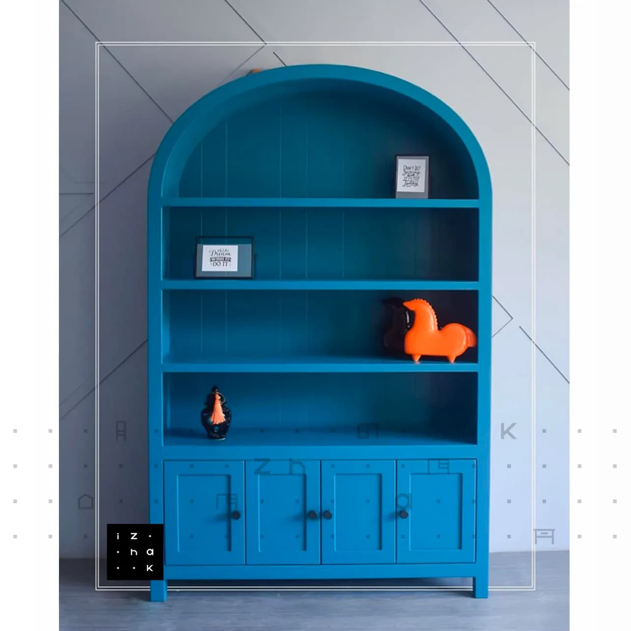 ویترین کتابخانه نئوکلاسیک مدل پرتو