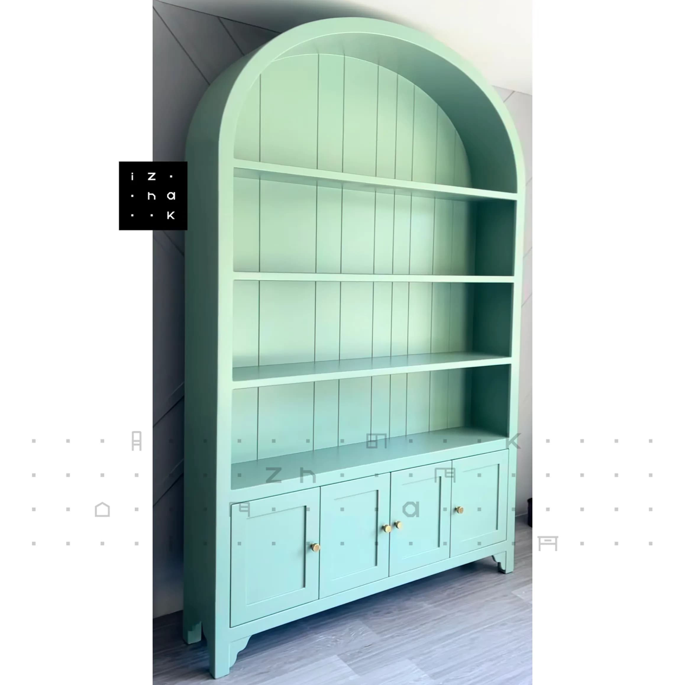 ویترین کتابخانه نئوکلاسیک مدل پرتو