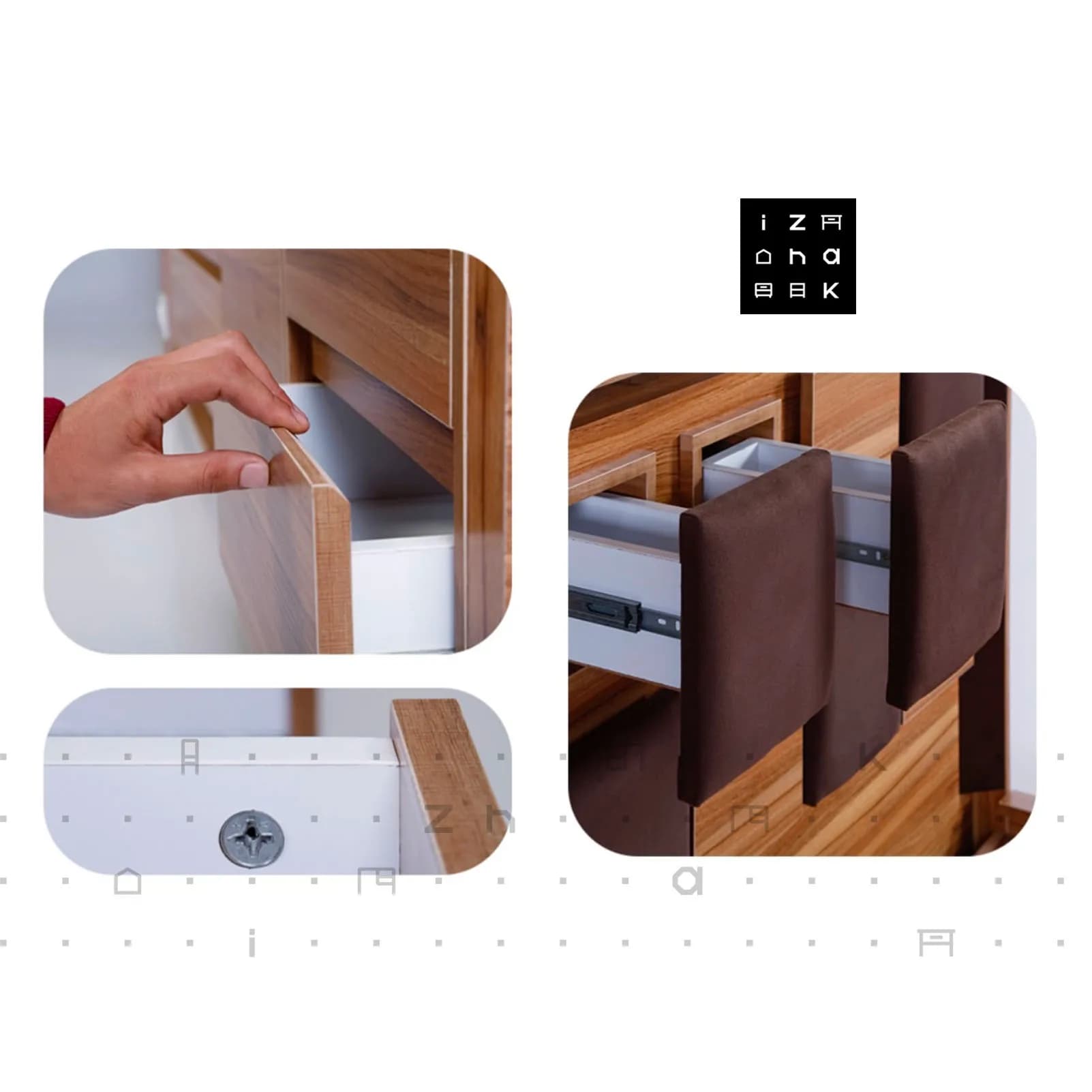 سرویس خواب دو نفره با فضای مخفی ام دی اف مدل اروس