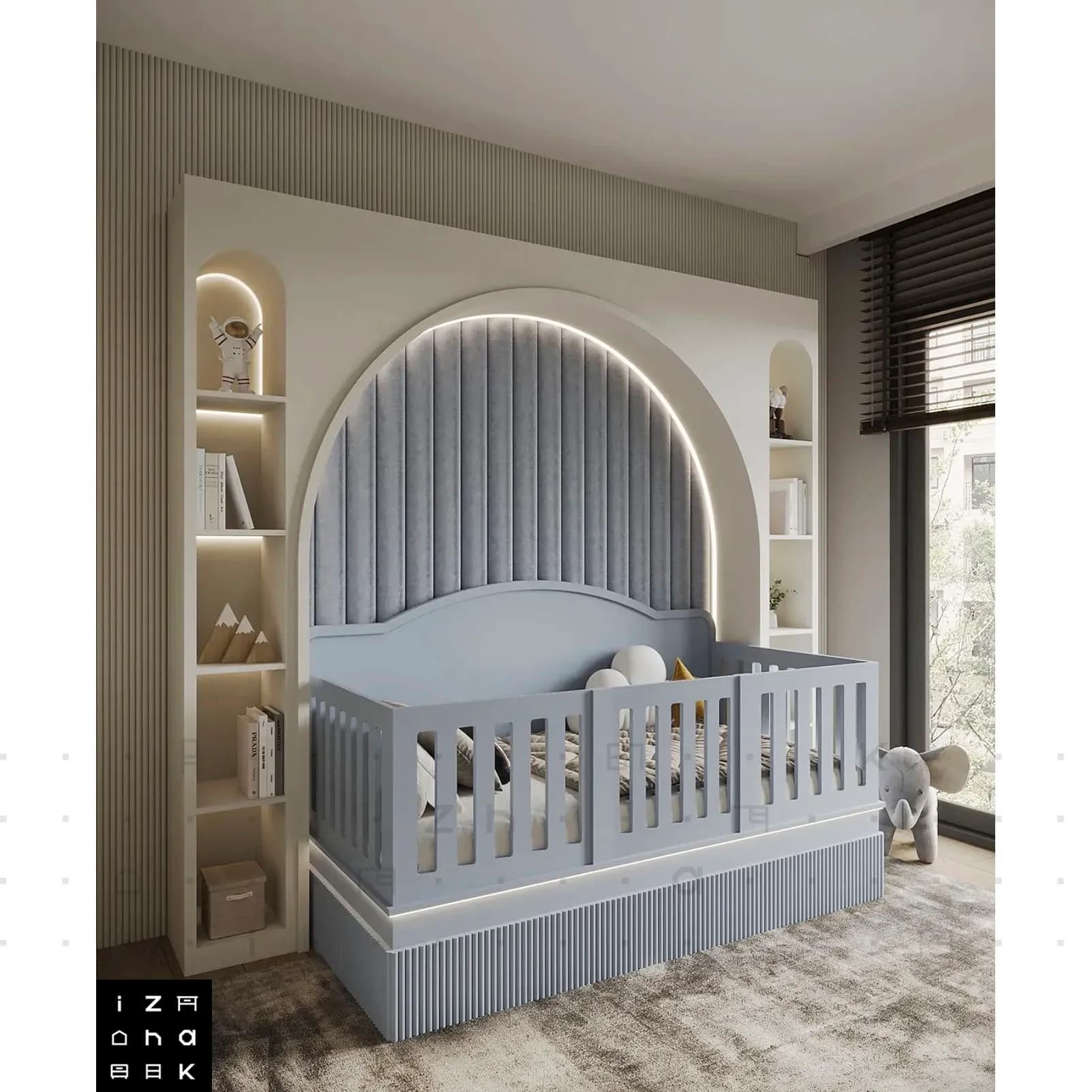 سرویس خواب سیسمونی لاکچری مینیمال مدل آیوی