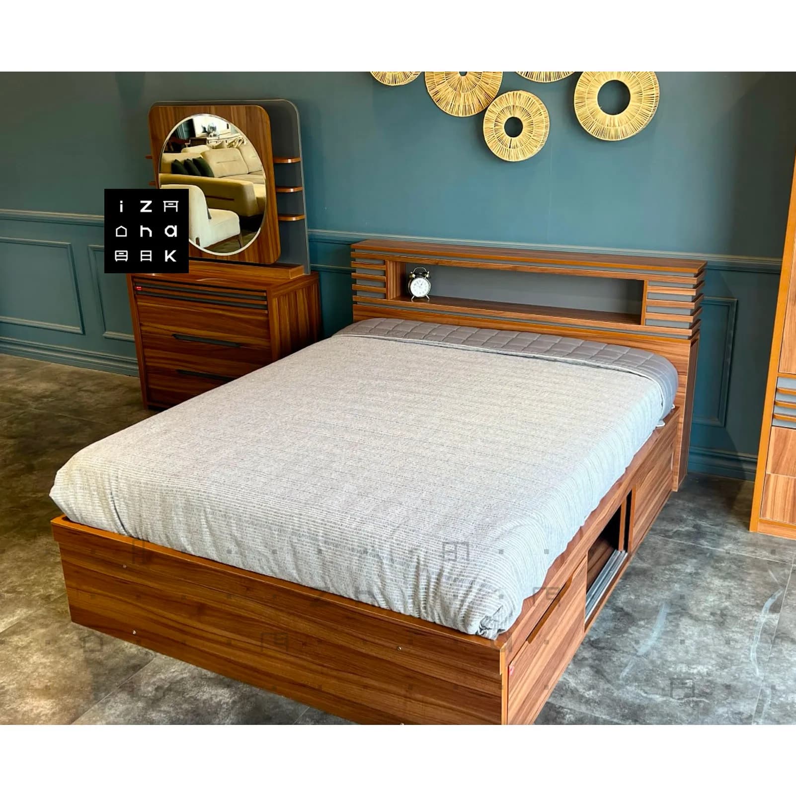 سرویس خواب دو نفره اسپرت ام دی اف مدل لارا