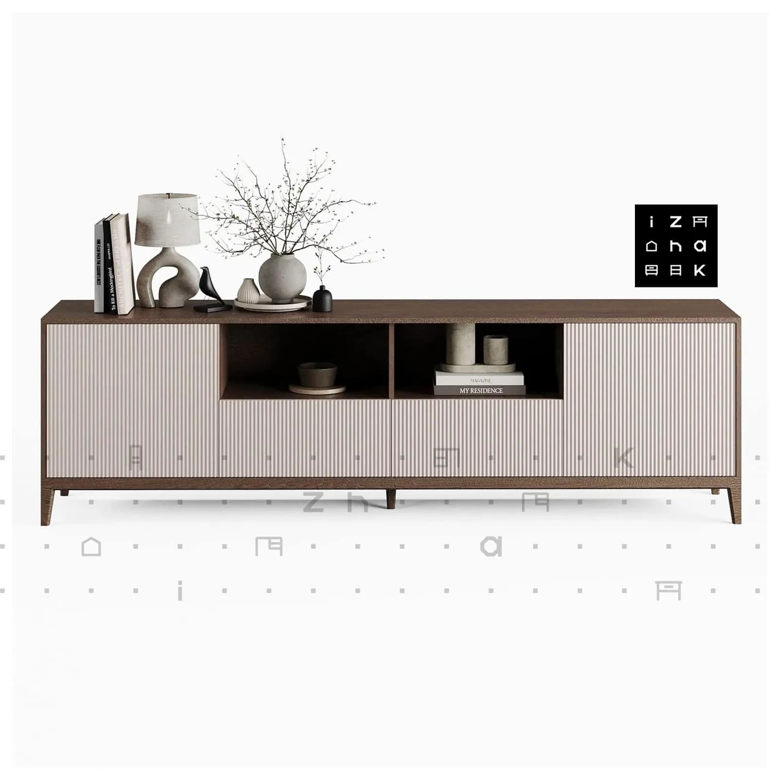 میز تلویزیون نئوکلاسیک مدل ساره