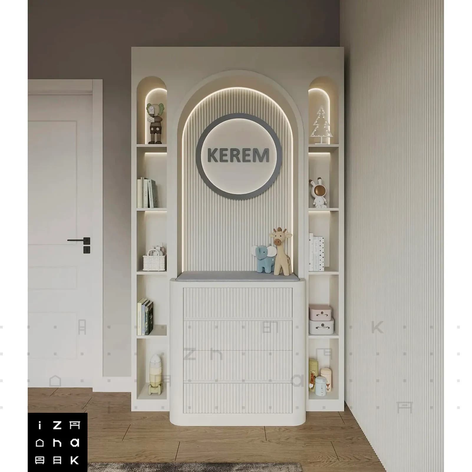 سرویس خواب سیسمونی لاکچری مینیمال مدل آیوی