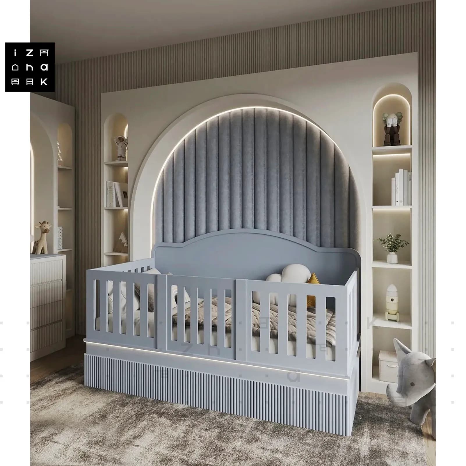 سرویس خواب سیسمونی لاکچری مینیمال مدل آیوی