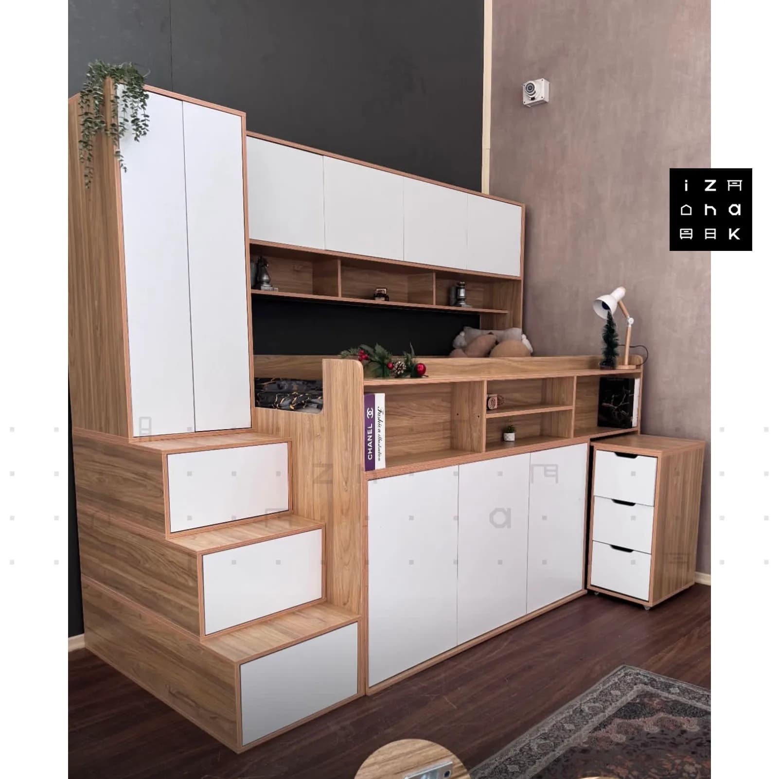 تخت خواب یک نفره All in ONE ام دی اف مدل ساشا