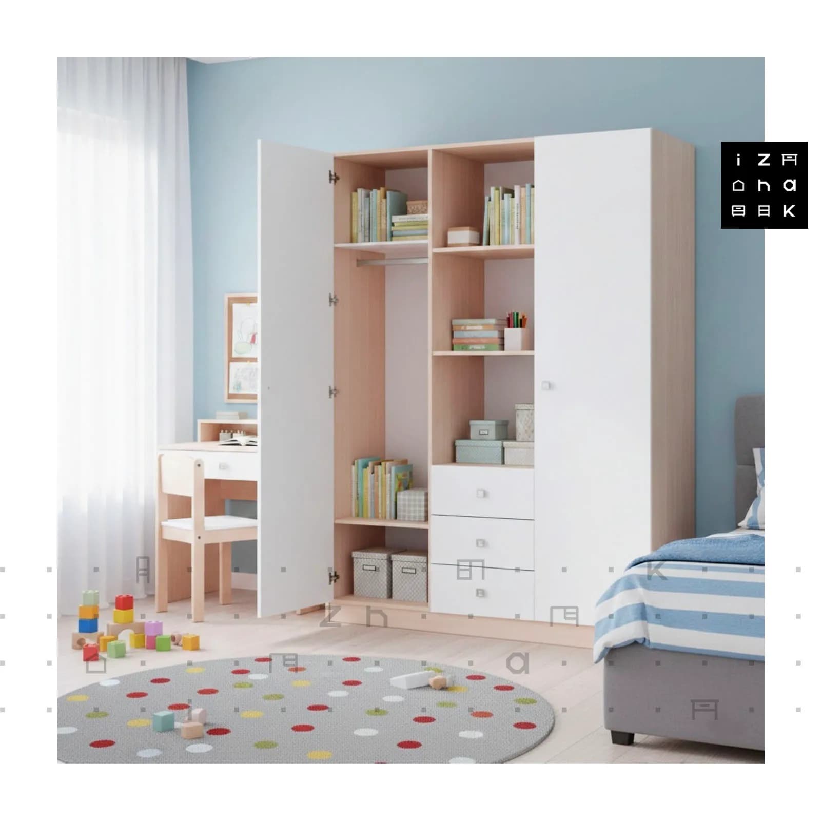 کمد ویترینی دخترانه مدل شارونا