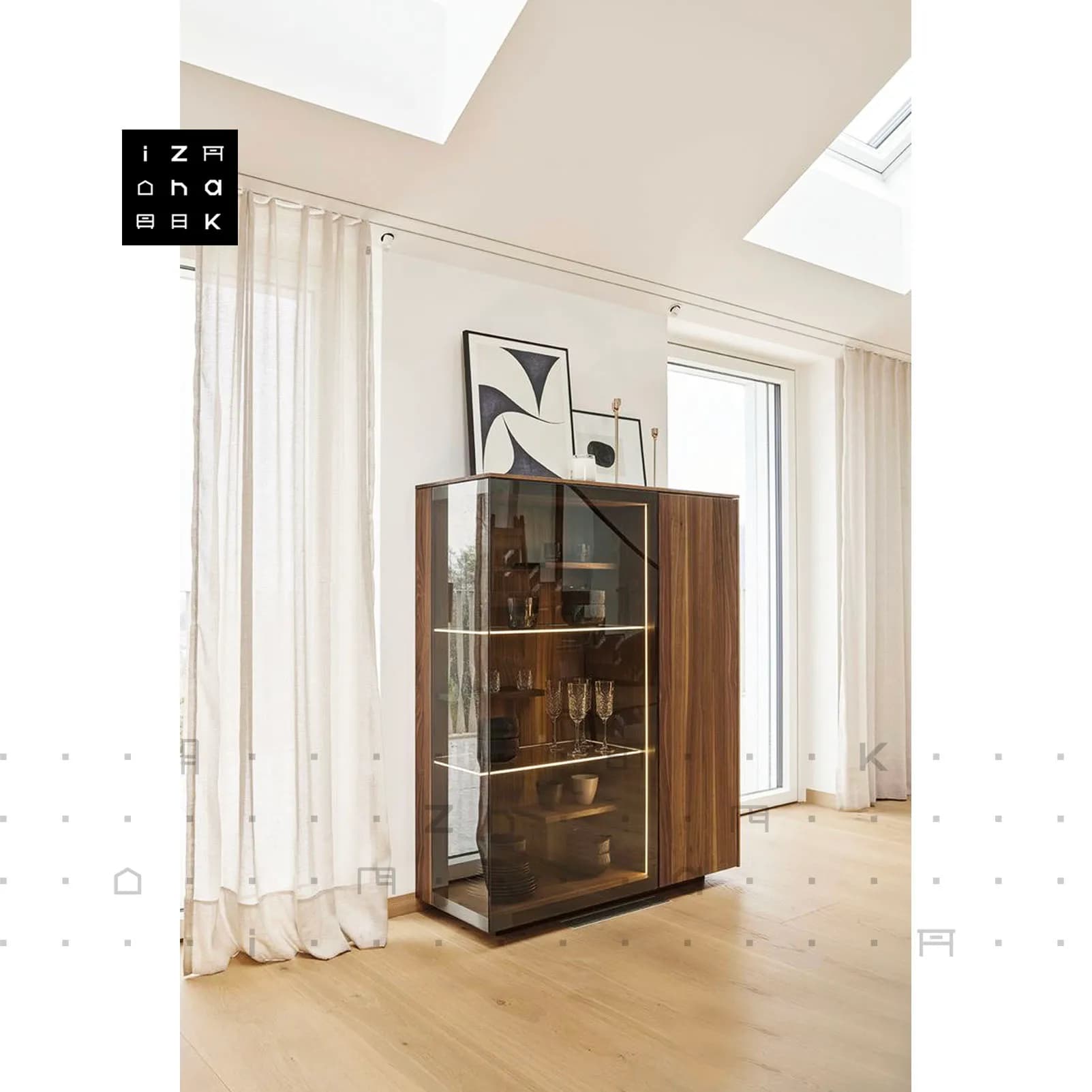 ویترین کتابخانه مدرن مدل ایرینا