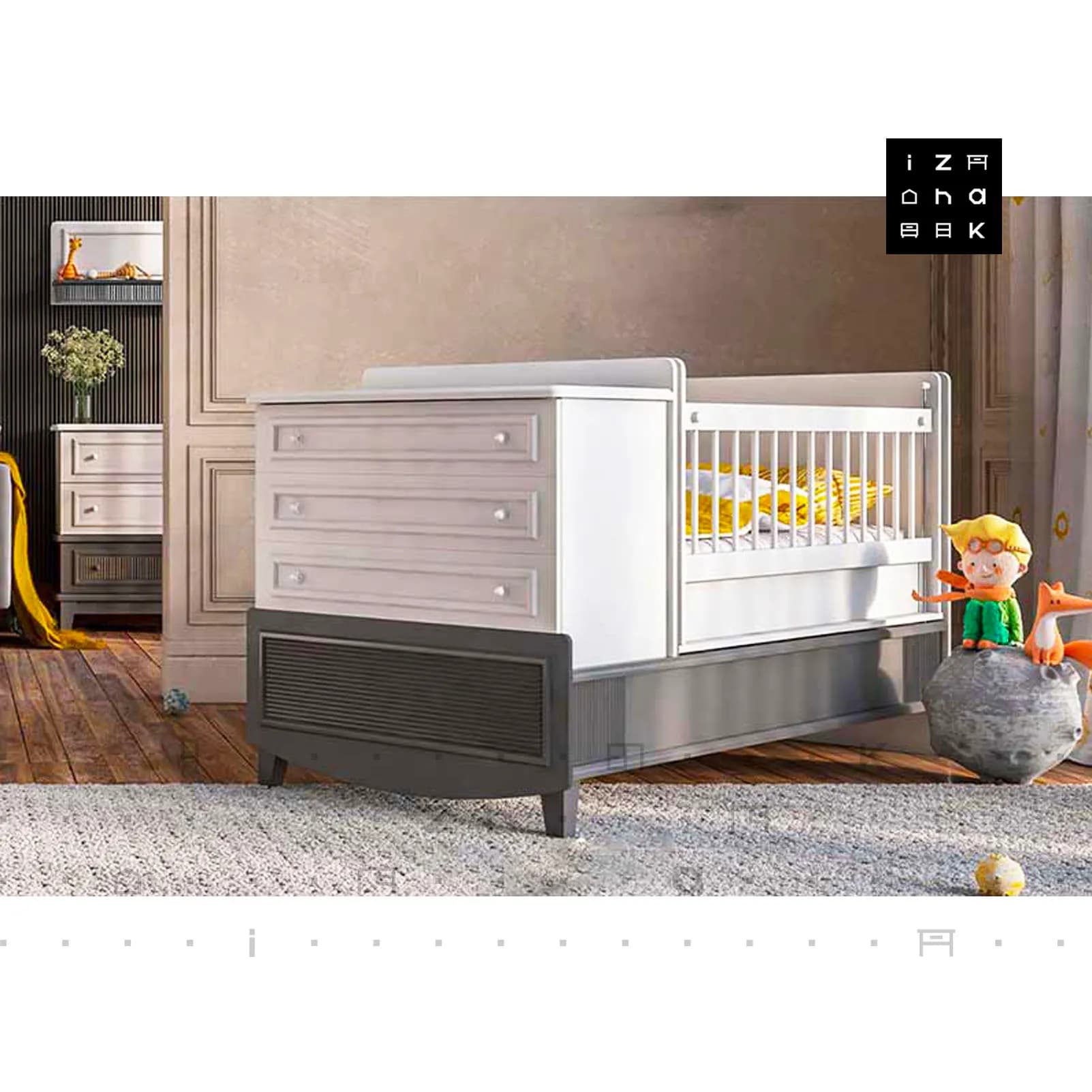 سرویس خواب سیسمونی نوزاد و کودک مدل راشل