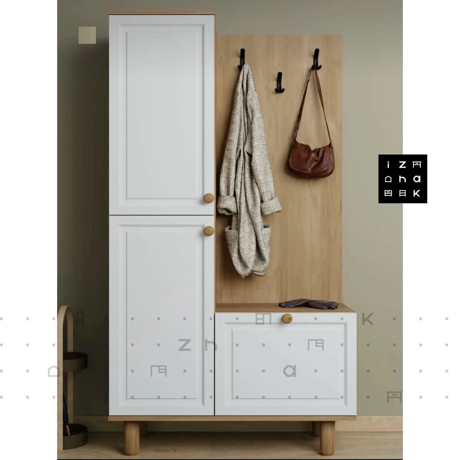 جاکفشی مدرن روکش ممبران نشیمن دار مدل لامیا