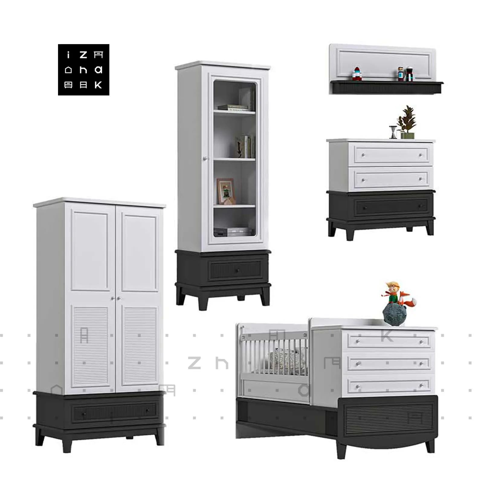 سرویس خواب سیسمونی نوزاد و کودک مدل راشل