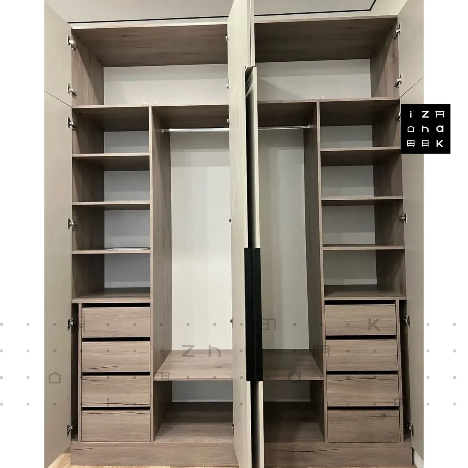 کمد لباسی دو تکه مدل آروشا