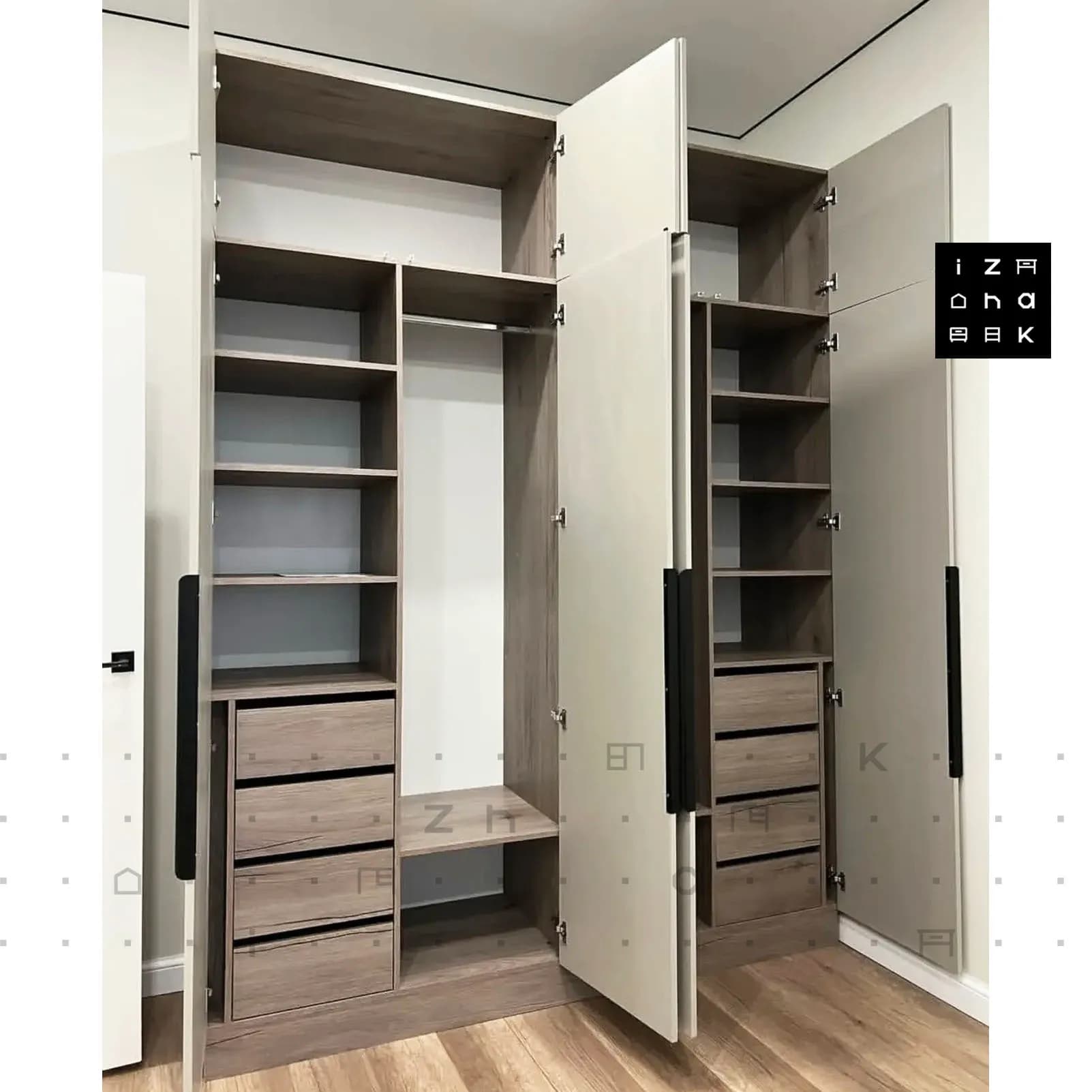 کمد لباسی دو تکه مدل آروشا