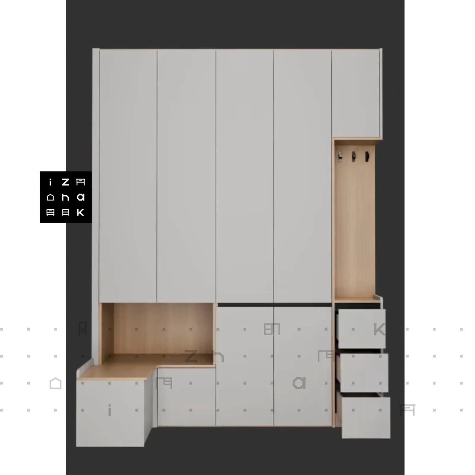 کمد چند منظوره ایستاده مدل آناشید