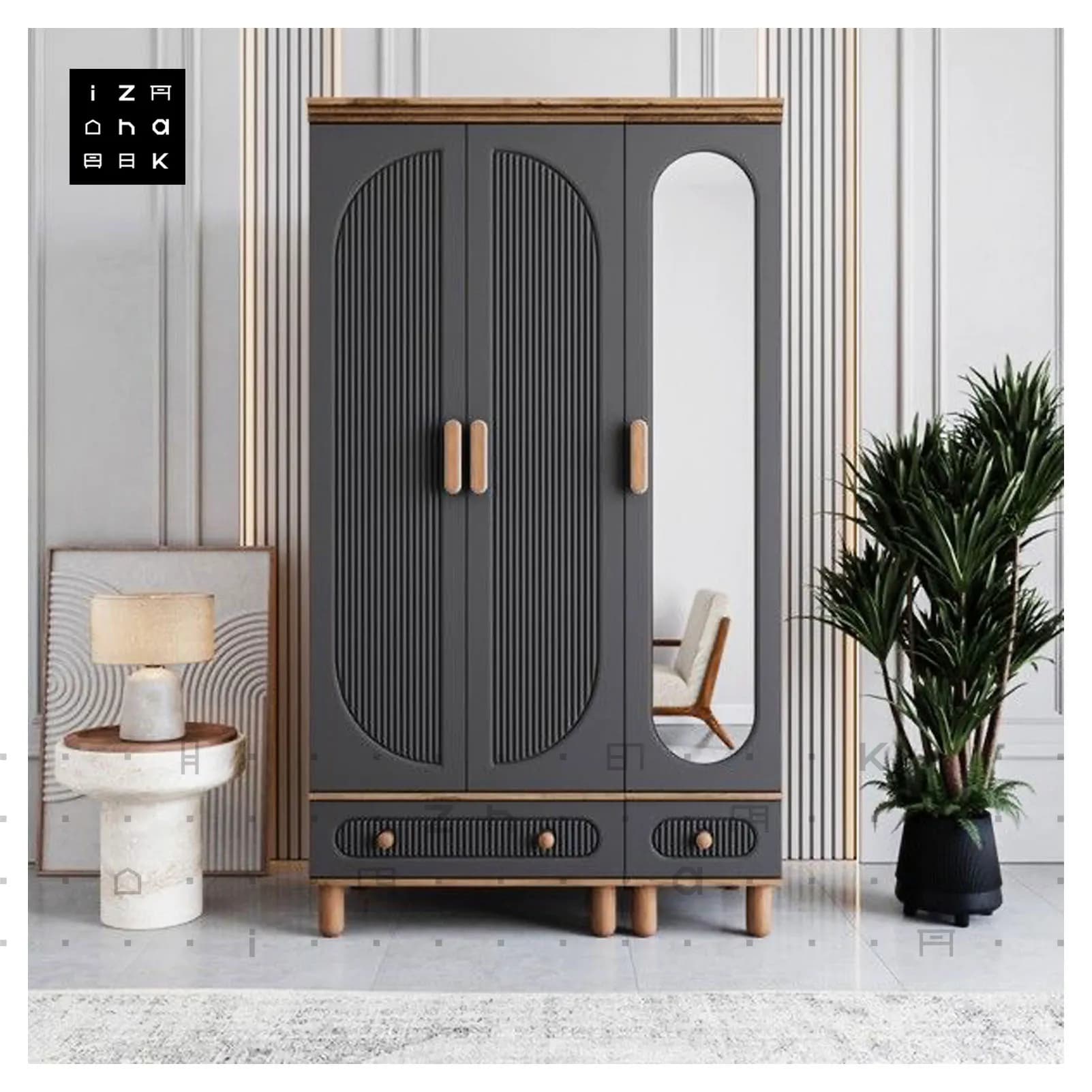 کمد لباس مینیمال مدل ملورین