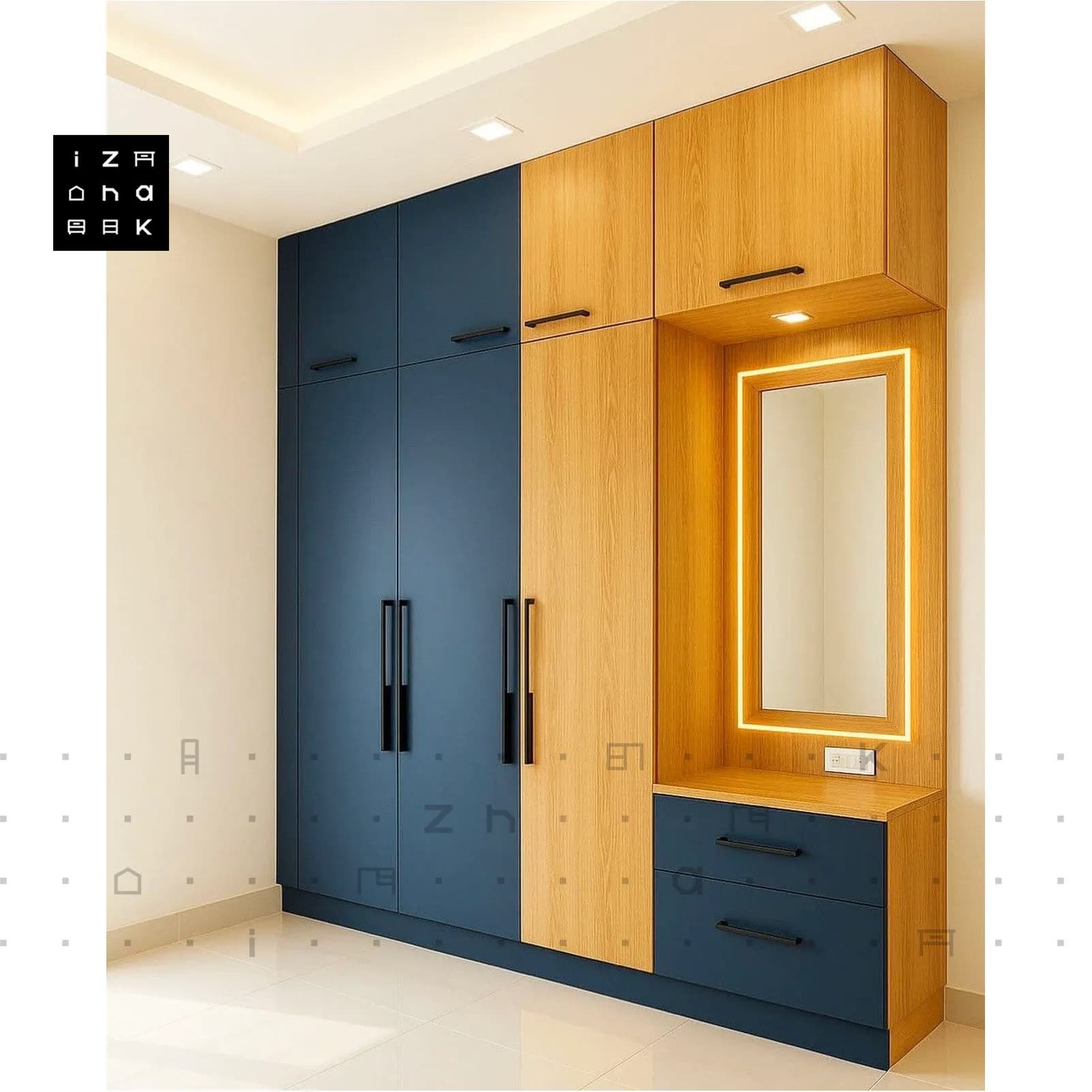 کمد مدرن چند منظوره ام دی اف مدل تکین