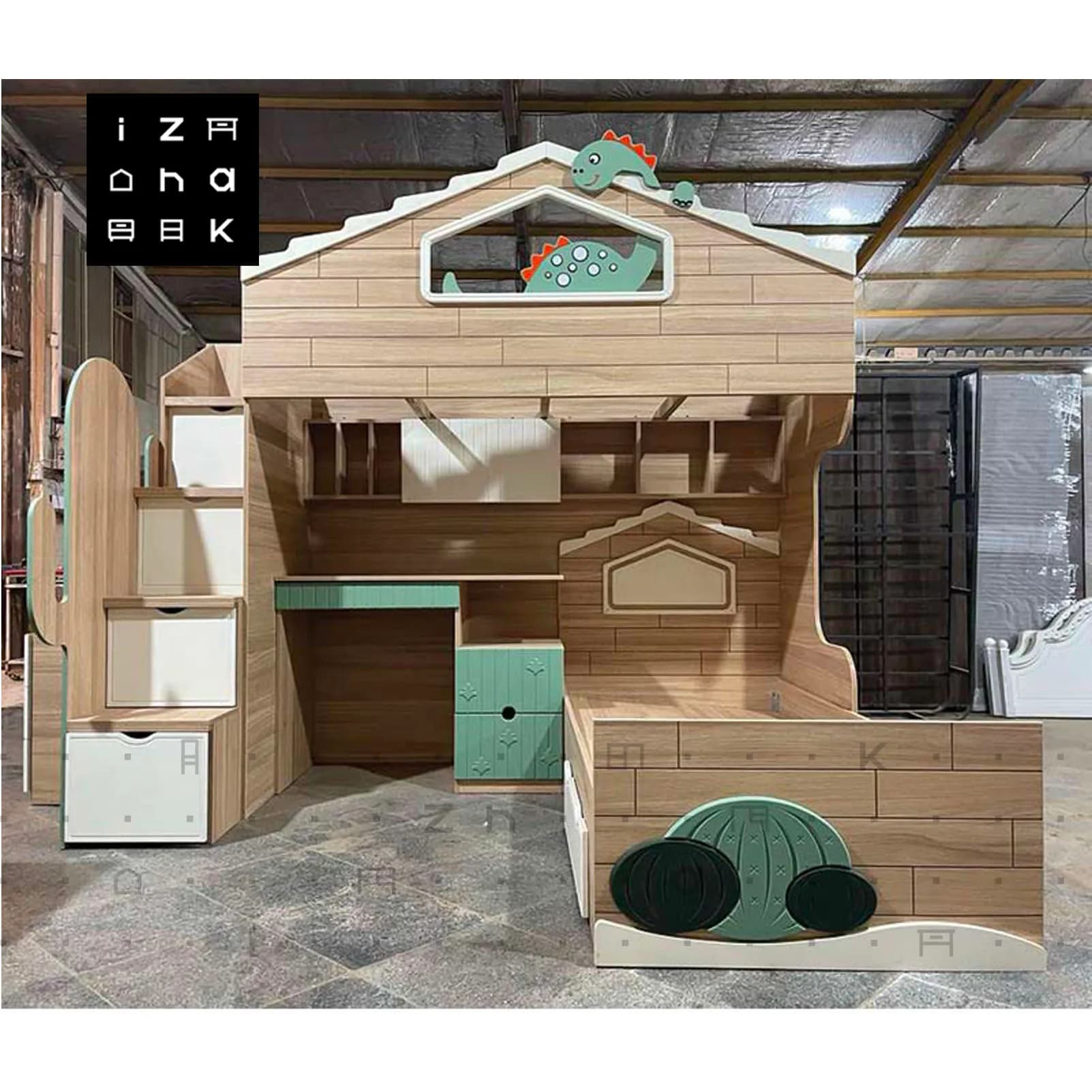 تخت خواب دو طبقه فانتزی All in ONE ام دی اف مدل داینا