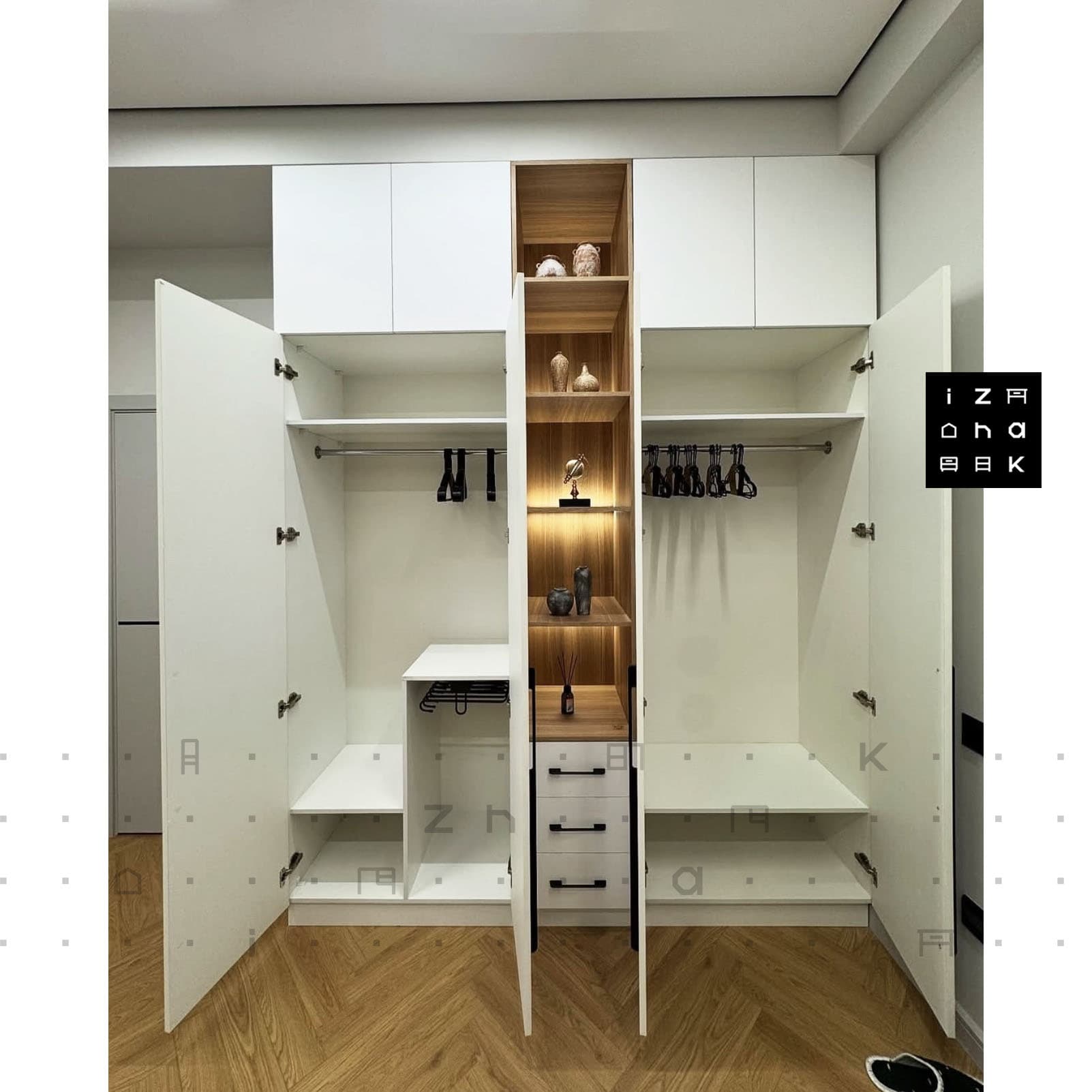 کمد دیواری چندمنظوره مدرن مدل مونو