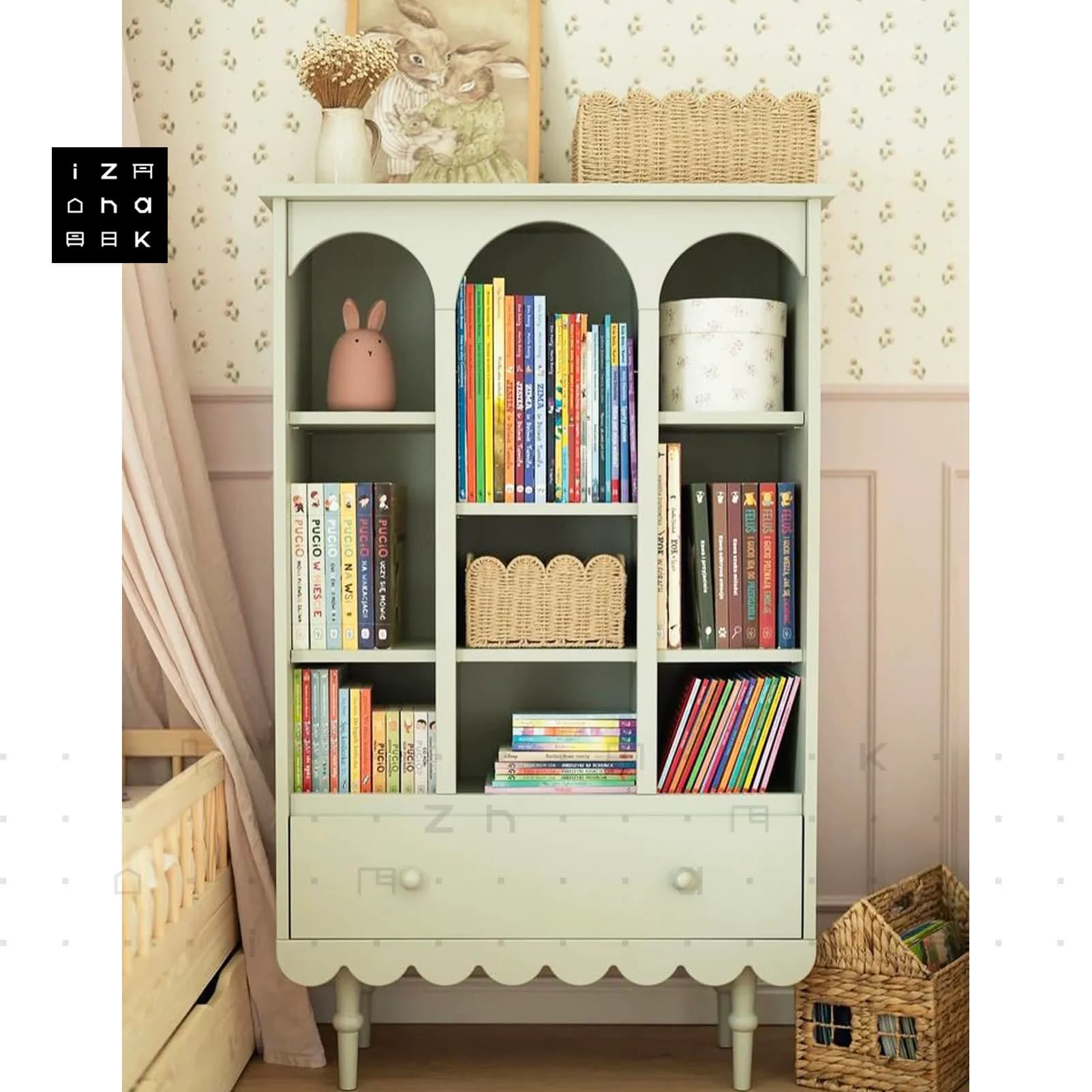 ویترین کتابخانه فانتزی مدل لیام