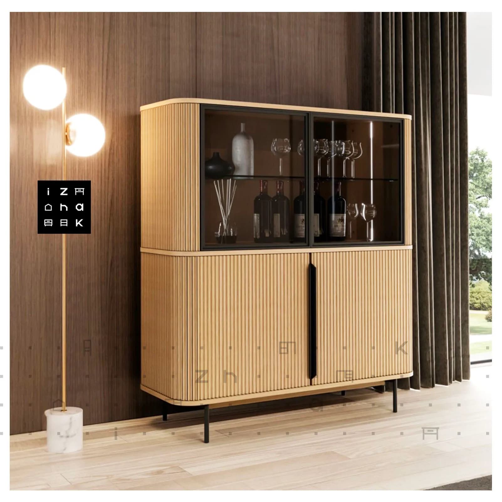 کافی کنسول مدرن با درب دکو فیس مدل ملیسا