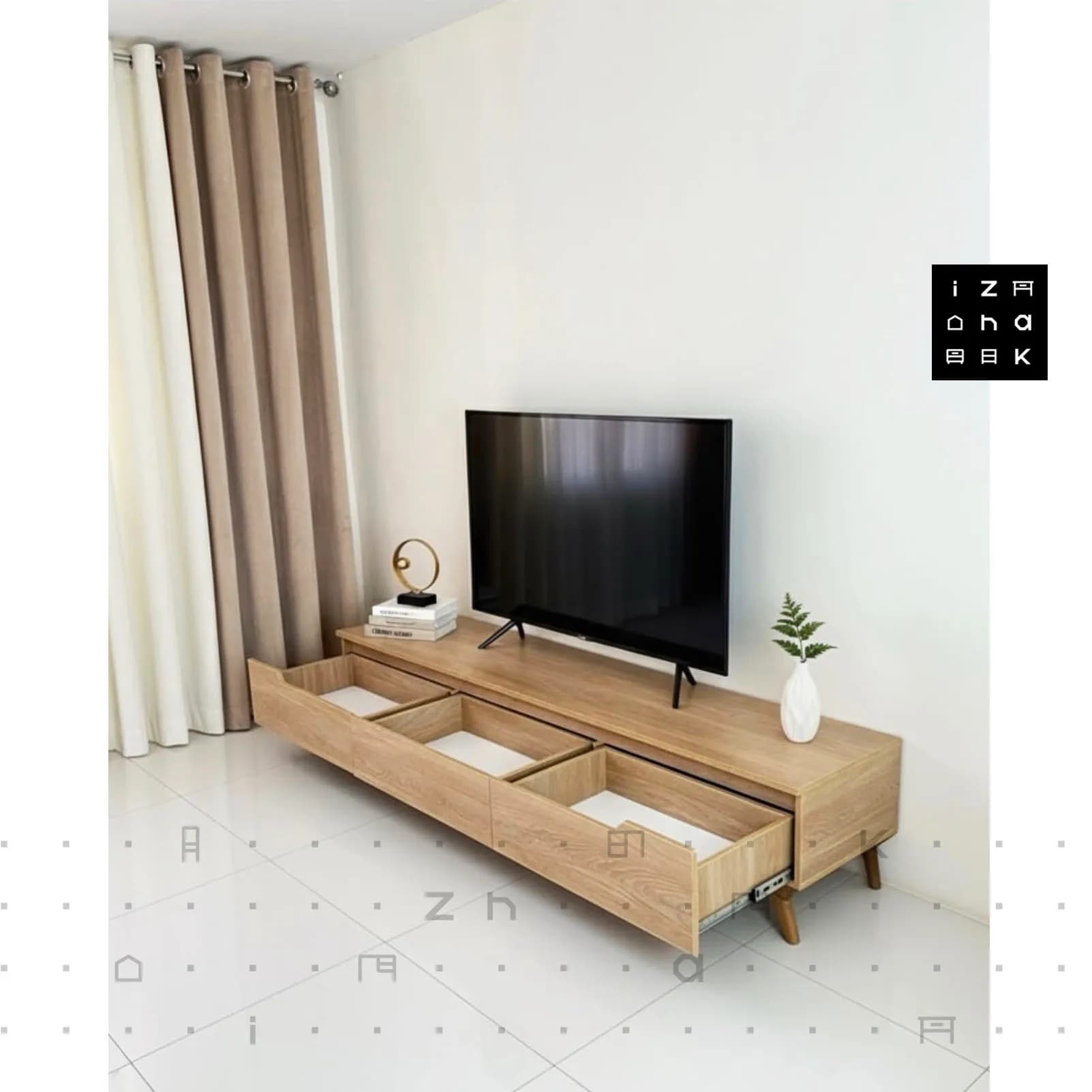 میز تلویزیون مدرن ام دی اف مدل نیرا