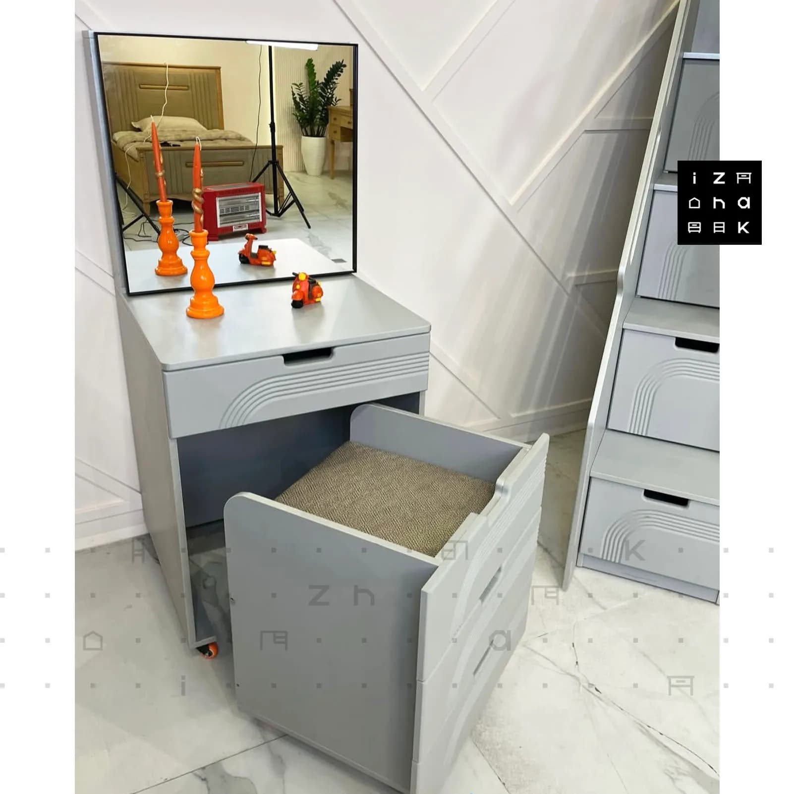 تخت خواب دو طبقه All in One مدل سروین