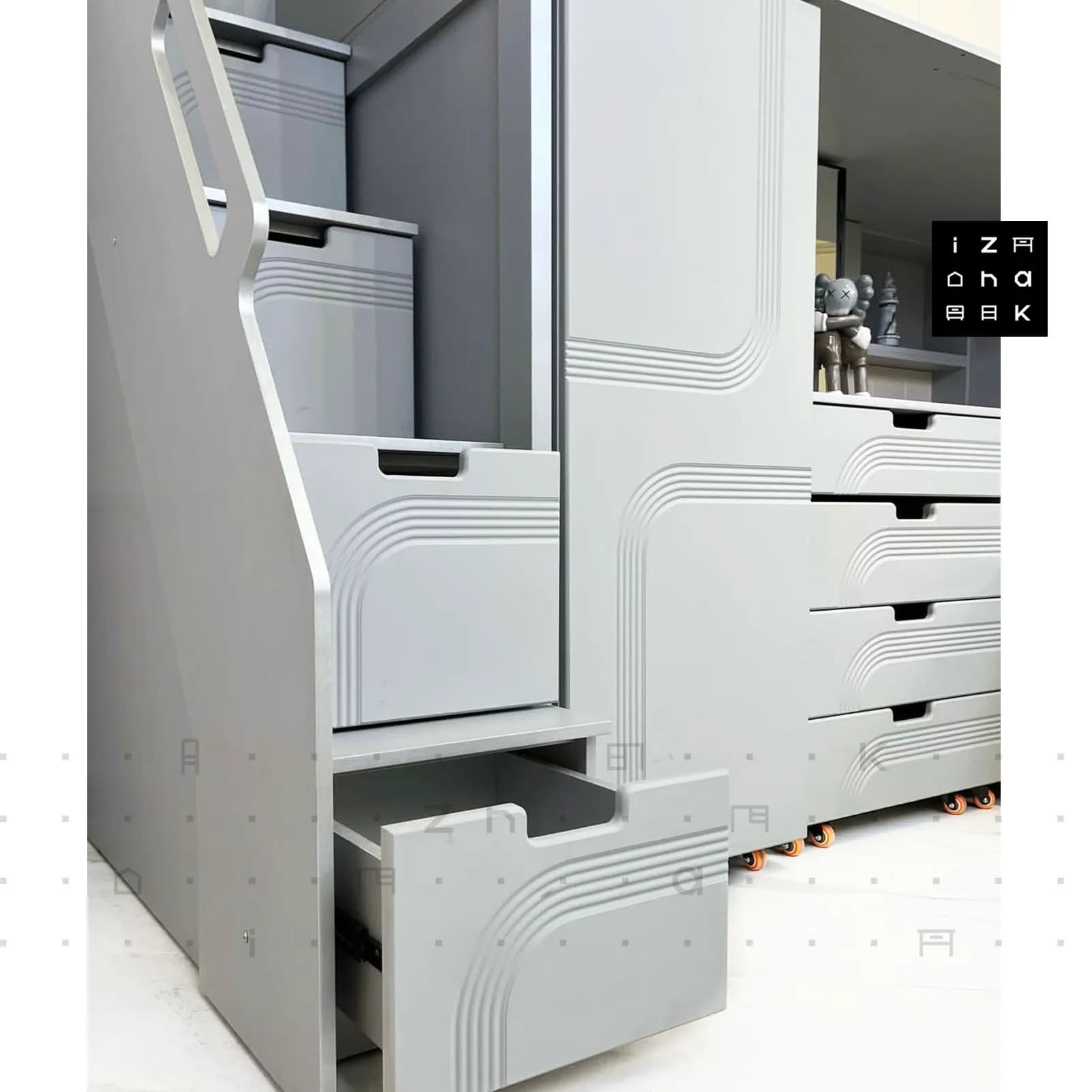 تخت خواب دو طبقه All in One مدل سروین