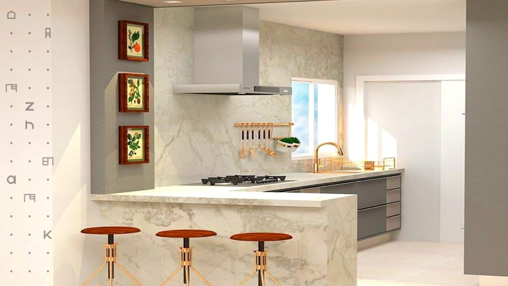 یکی از پرنقش‌ترین المان‌ها در طراحی دکوراسیون آشپزخانه، اپن آشپزخانه است.