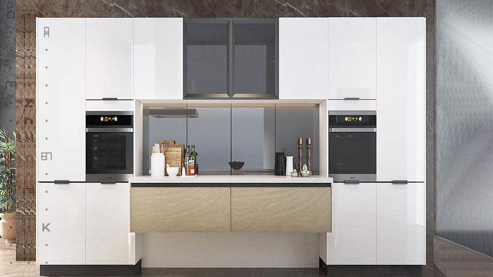 انواع کابینت‌ هایگلاس سفید و دیگر مدل‌ها مکانی برای نگه داشتن لوازم آشپزخانه هستند.