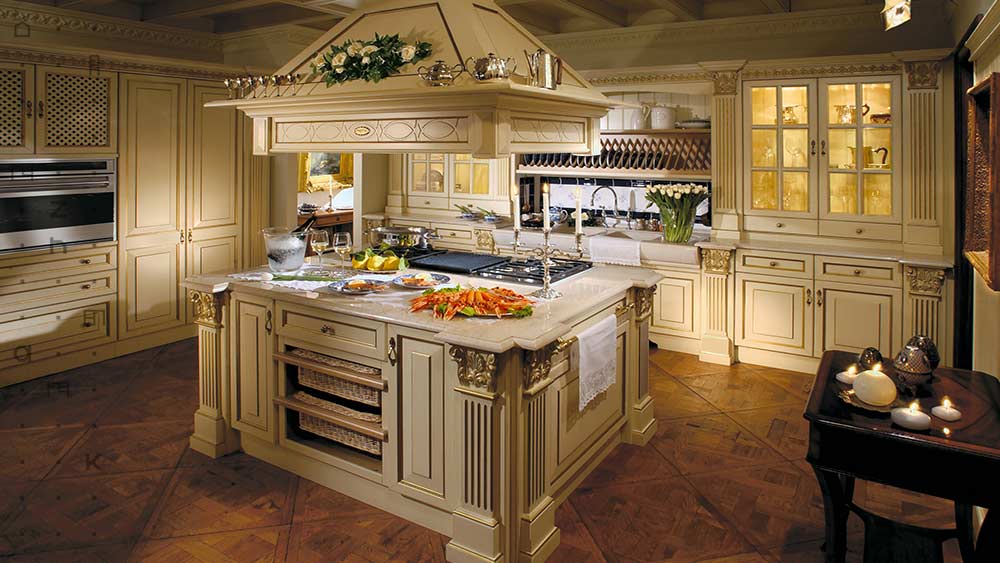 مهم‌ترین عنصر آشپزخانه ‌کابینت‌ها و سبک‌های آن مانند کابینت رومی هستند.